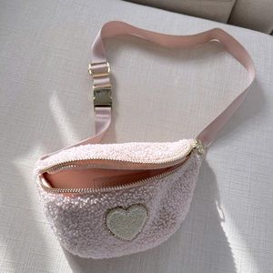 Stoney Clover Lane Pink Sherpa Fanny pack